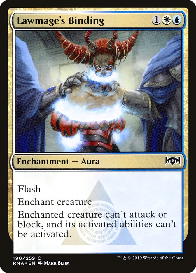 Lawmage's Binding [Ravnica Allegiance] | Pegasus Games WI