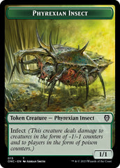 Phyrexian Mite // Phyrexian Insect Double-Sided Token [Phyrexia: All Will Be One Commander Tokens] | Pegasus Games WI