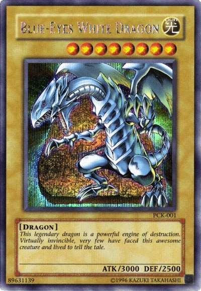 Blue-Eyes White Dragon (Power of Chaos: Kaiba the Revenge) [PCK-001] Secret Rare | Pegasus Games WI