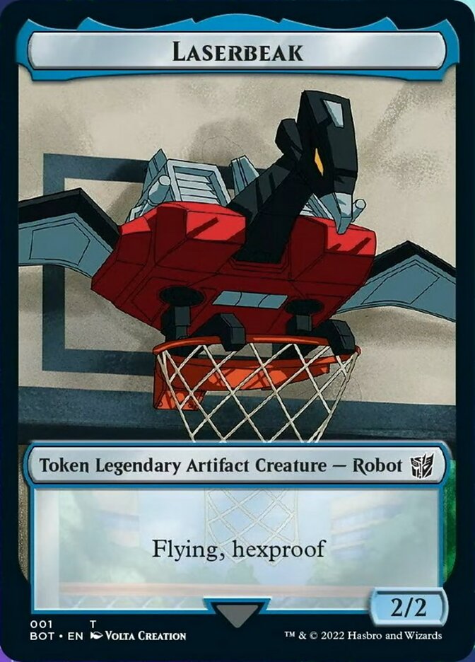 Powerstone // Laserbeak Double-Sided Token [The Brothers' War Tokens] | Pegasus Games WI
