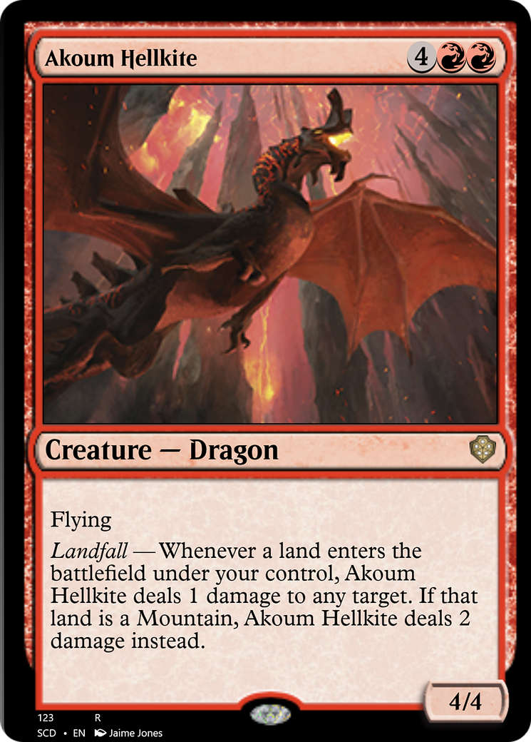 Akoum Hellkite [Starter Commander Decks] | Pegasus Games WI