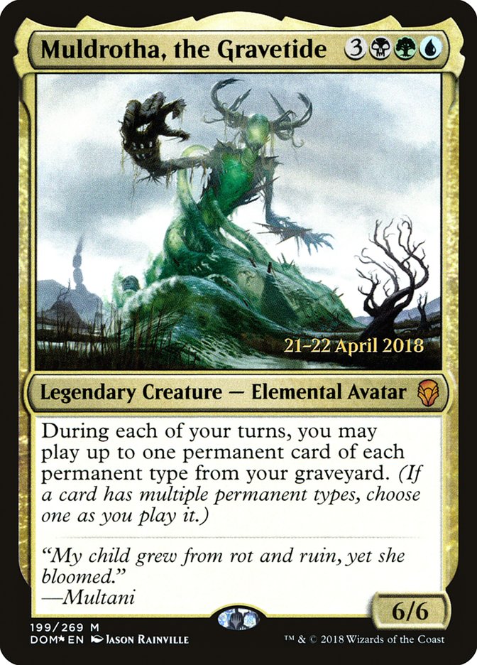 Muldrotha, the Gravetide [Dominaria Prerelease Promos] | Pegasus Games WI