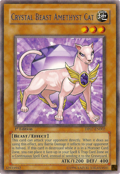 Crystal Beast Amethyst Cat [DP07-EN002] Rare | Pegasus Games WI