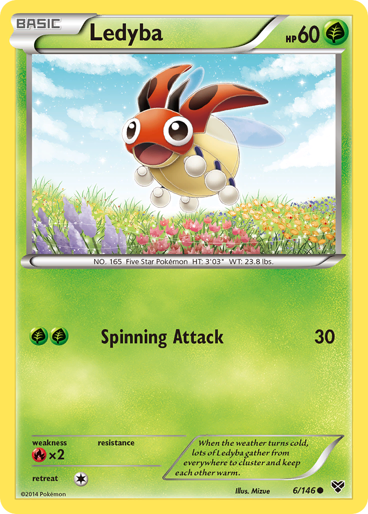 Ledyba (6/146) [XY: Base Set] | Pegasus Games WI