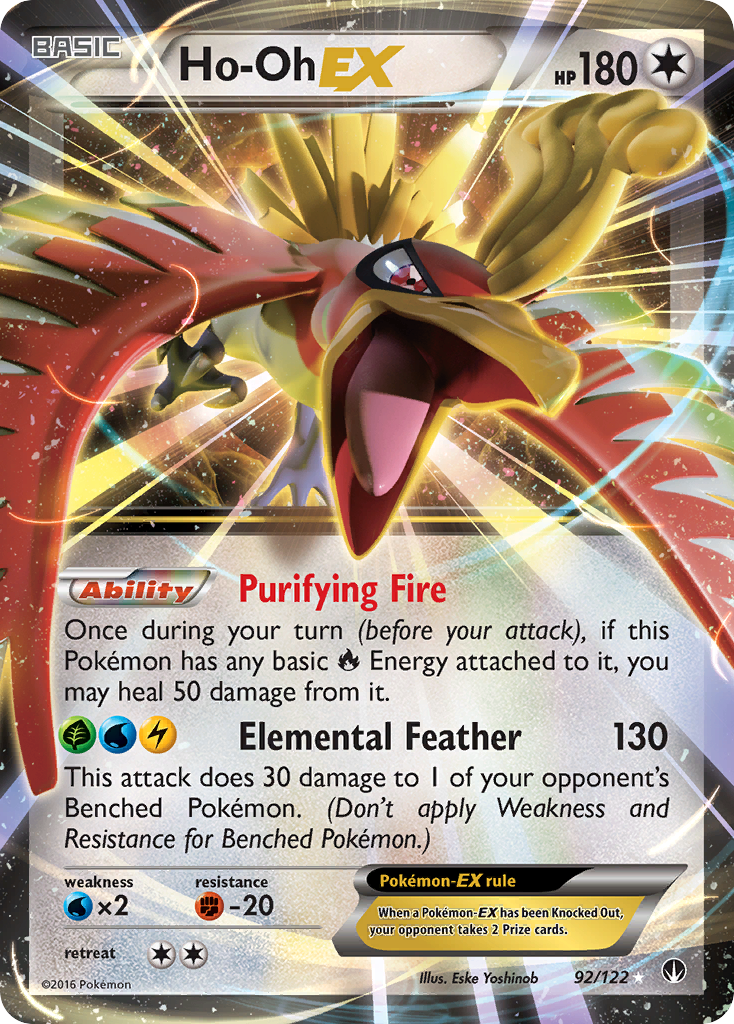 Ho-Oh EX (92/122) [XY: BREAKpoint] | Pegasus Games WI