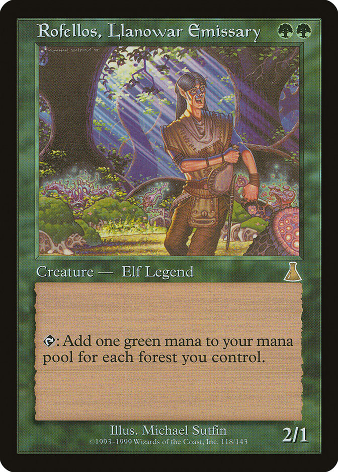 Rofellos, Llanowar Emissary [Urza's Destiny] | Pegasus Games WI