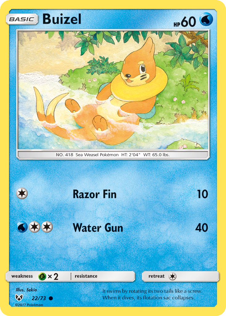 Buizel (22/73) [Sun & Moon: Shining Legends] | Pegasus Games WI