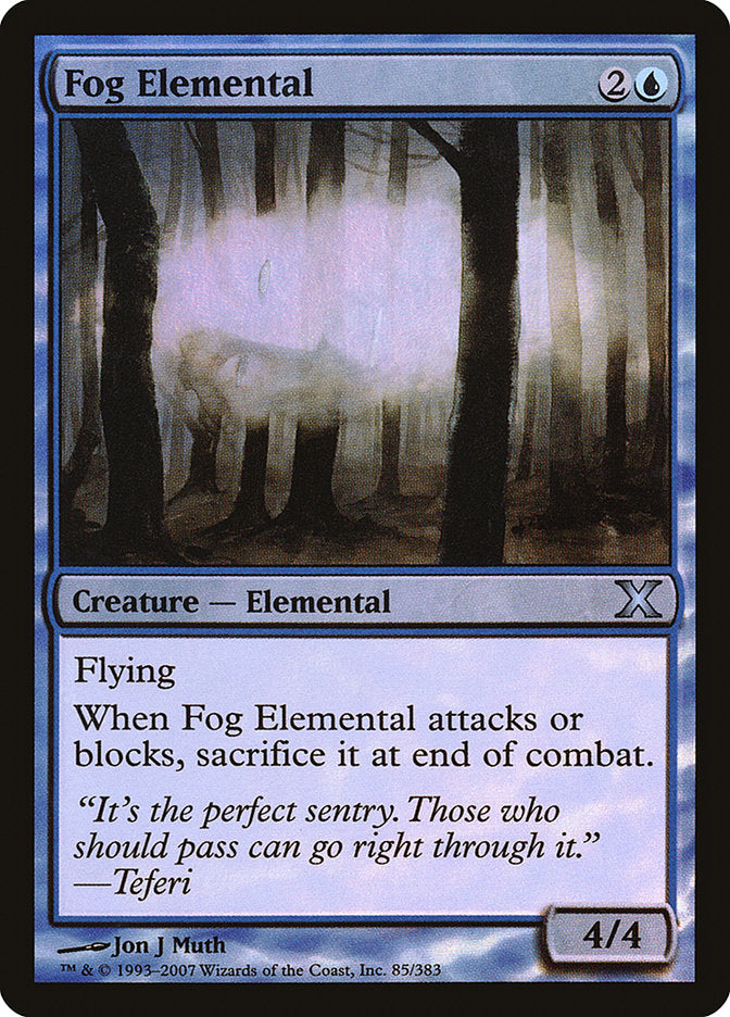 Fog Elemental (Premium Foil) [Tenth Edition] | Pegasus Games WI