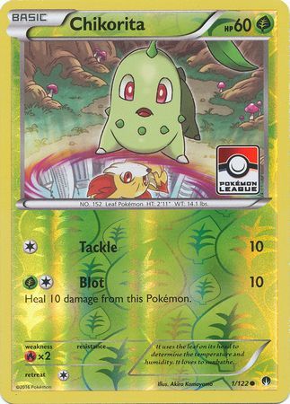 Chikorita (1/122) (League Promo) [XY: BREAKpoint] | Pegasus Games WI