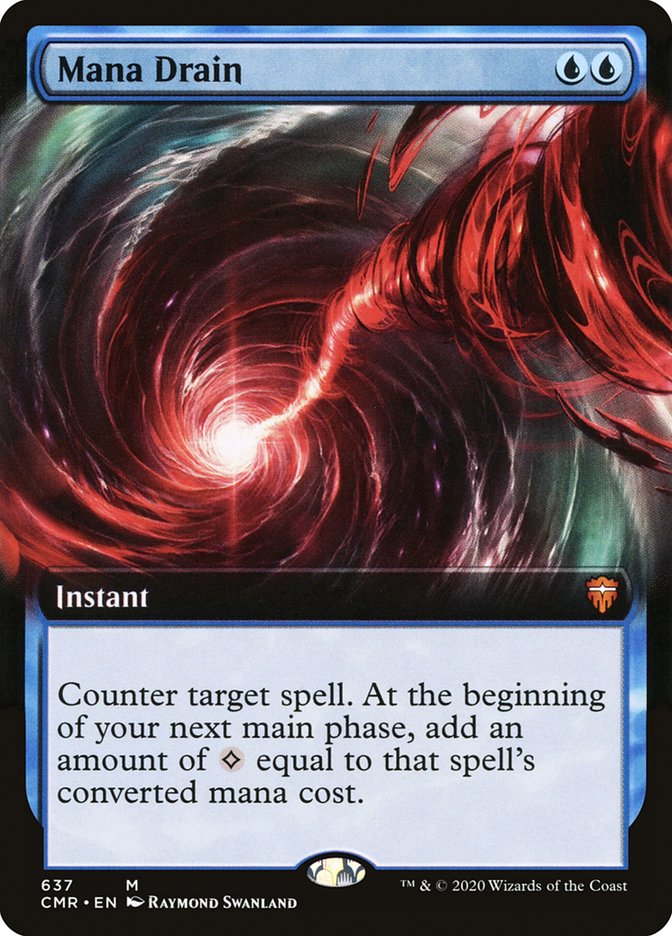 Mana Drain (Extended Art) [Commander Legends] | Pegasus Games WI