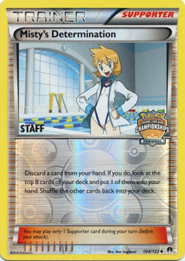 Misty's Determination (104/122) (Regional Championship Promo Staff) [XY: BREAKpoint] | Pegasus Games WI