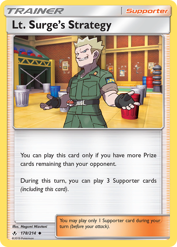 Lt. Surge's Strategy (178/214) [Sun & Moon: Unbroken Bonds] | Pegasus Games WI