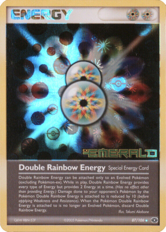 Double Rainbow Energy (87/106) (Stamped) [EX: Emerald] | Pegasus Games WI