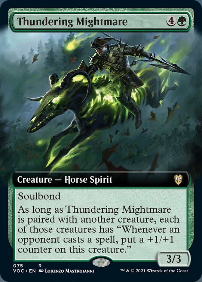 Thundering Mightmare (Extended Art) [Innistrad: Crimson Vow Commander] | Pegasus Games WI