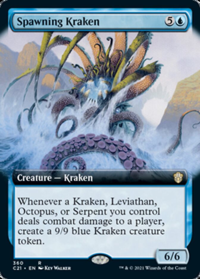 Spawning Kraken (Extended Art) [Commander 2021] | Pegasus Games WI