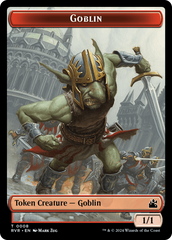 Goblin (0008) // Dragon Double-Sided Token [Ravnica Remastered Tokens] | Pegasus Games WI
