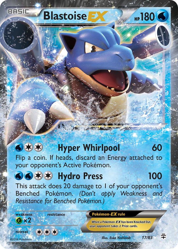 Blastoise EX (17/83) [XY: Generations] | Pegasus Games WI