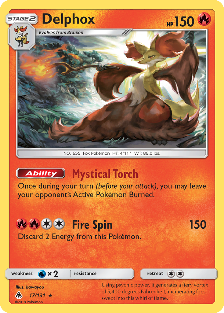 Delphox (17/131) [Sun & Moon: Forbidden Light] | Pegasus Games WI