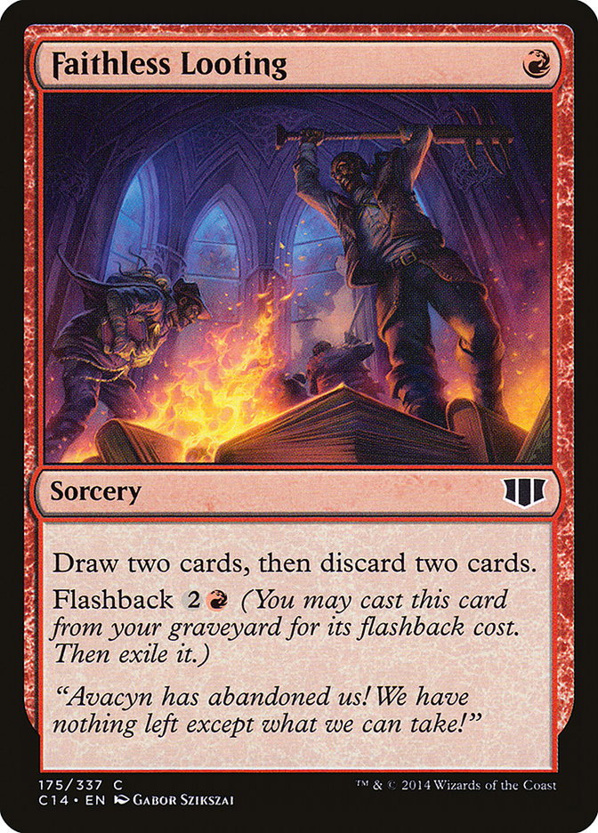Faithless Looting [Commander 2014] | Pegasus Games WI