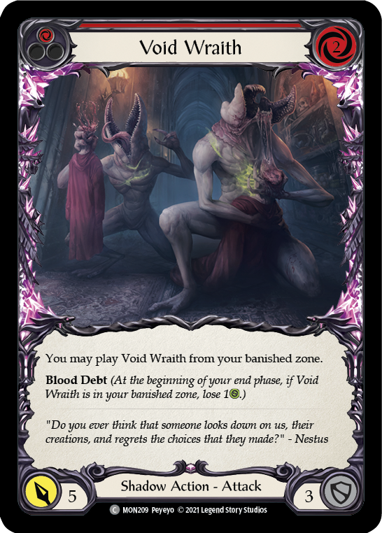 Void Wraith (Red) [MON209] 1st Edition Normal | Pegasus Games WI