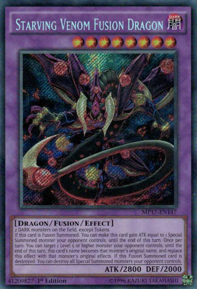 Starving Venom Fusion Dragon [MP17-EN147] Secret Rare | Pegasus Games WI