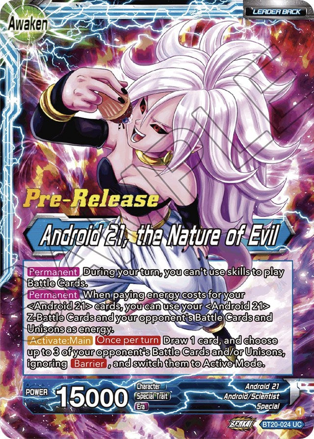 Android 21 // Android 21, the Nature of Evil (BT20-024) [Power Absorbed Prerelease Promos] | Pegasus Games WI