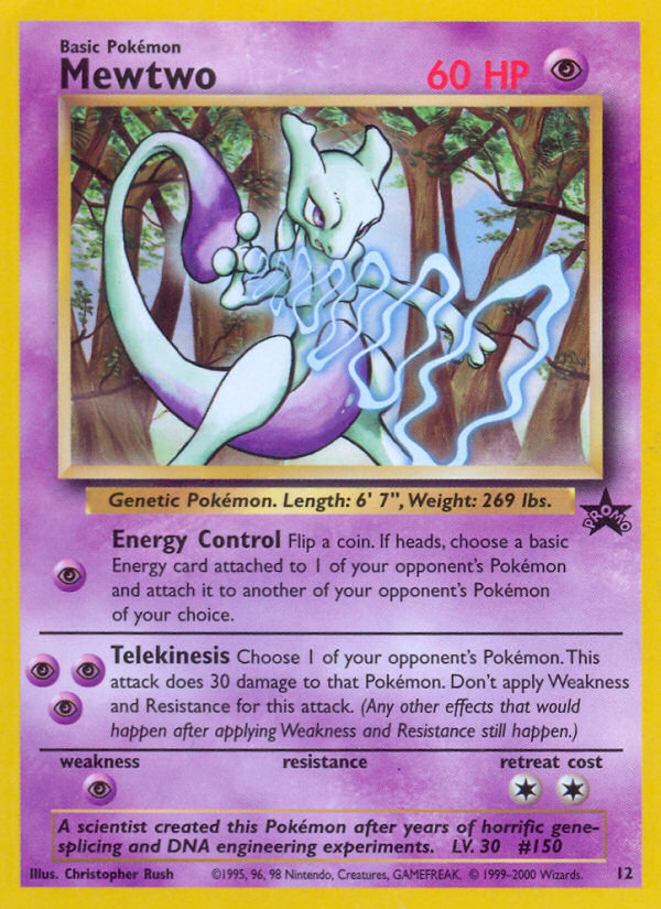 Mewtwo (12) [Wizards of the Coast: Black Star Promos] | Pegasus Games WI