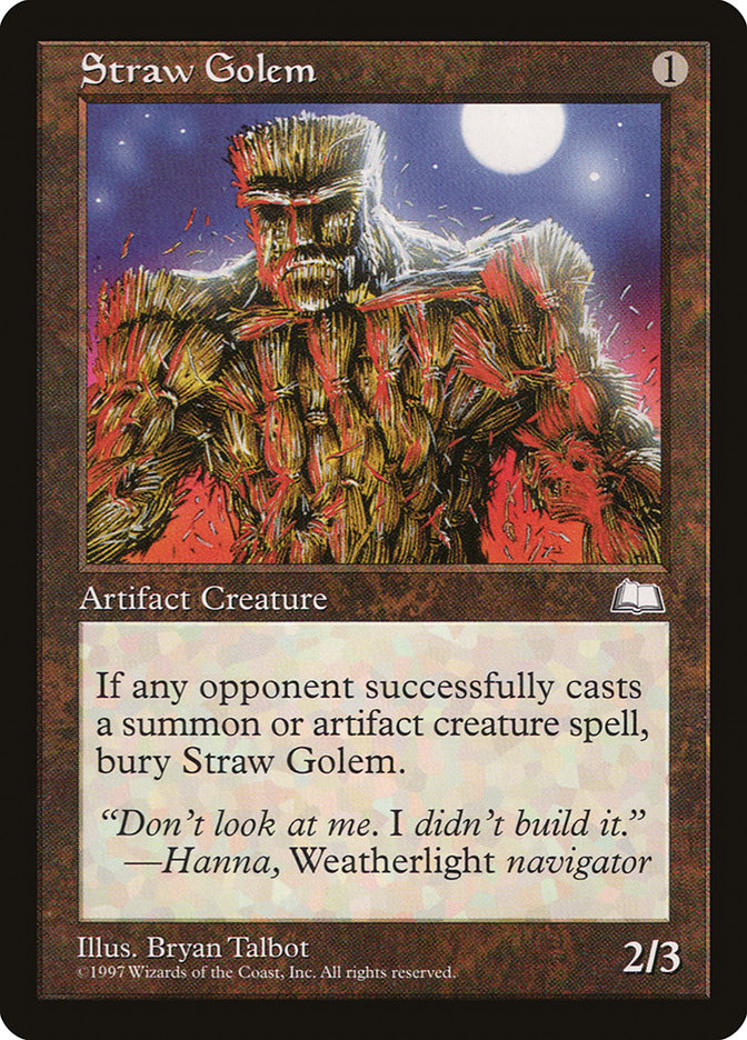 Straw Golem [Weatherlight] | Pegasus Games WI