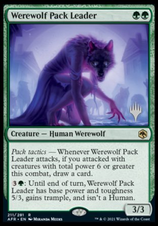 Werewolf Pack Leader (Promo Pack) [Dungeons & Dragons: Adventures in the Forgotten Realms Promos] | Pegasus Games WI