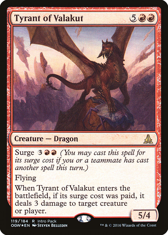 Tyrant of Valakut (Intro Pack) [Oath of the Gatewatch Promos] | Pegasus Games WI