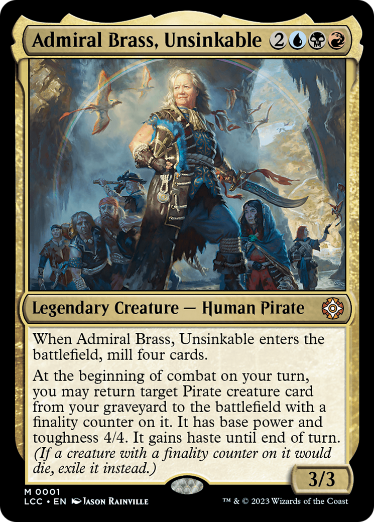Admiral Brass, Unsinkable [The Lost Caverns of Ixalan Commander] | Pegasus Games WI