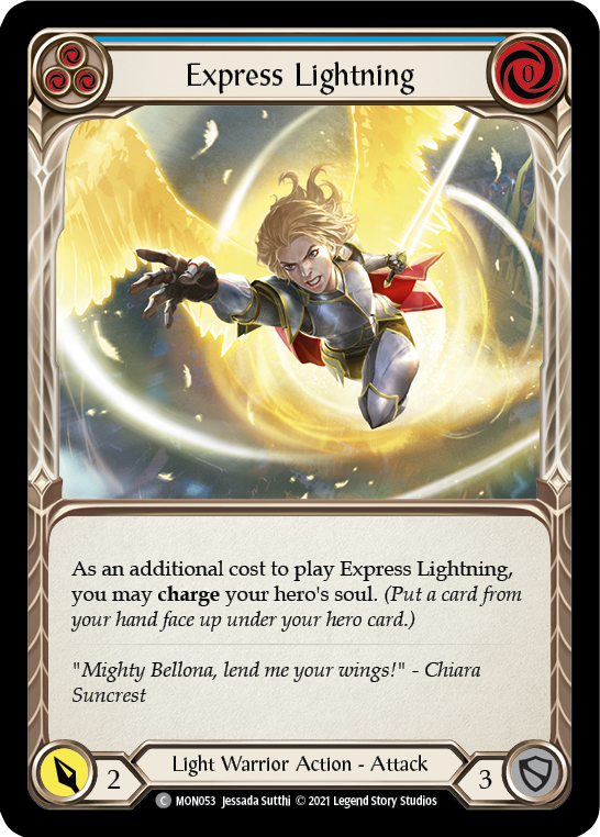 Express Lightning (Blue) [MON053] 1st Edition Normal | Pegasus Games WI