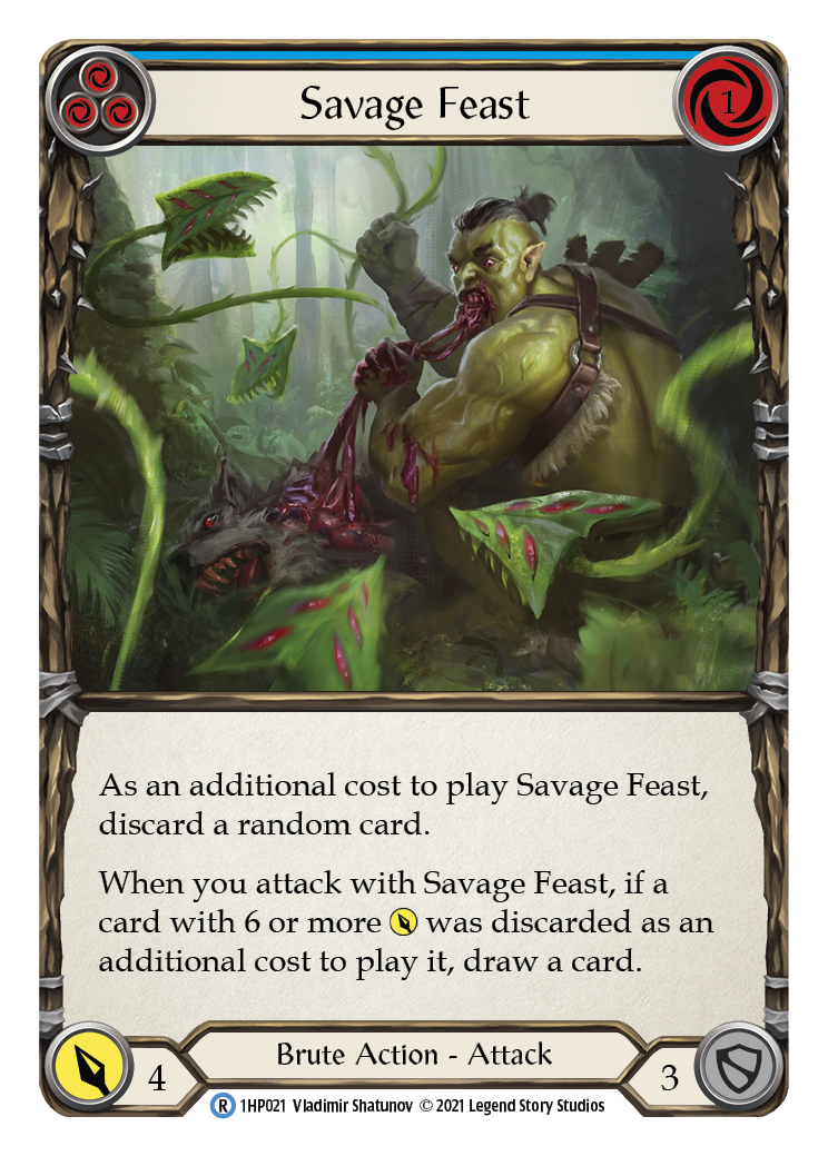 Savage Feast (Blue) [1HP021] | Pegasus Games WI