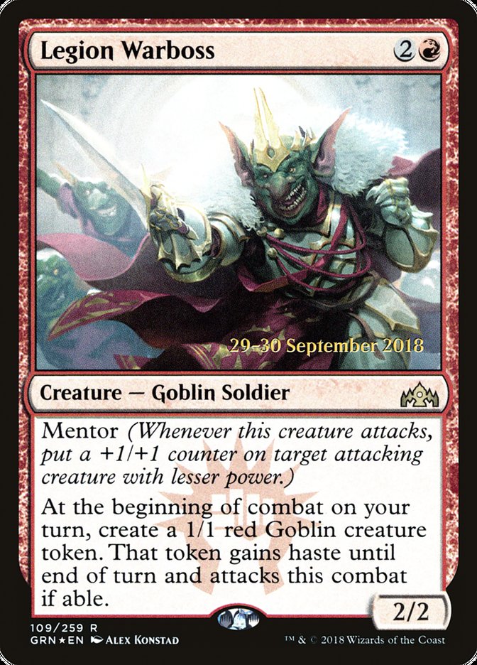 Legion Warboss [Guilds of Ravnica Prerelease Promos] | Pegasus Games WI