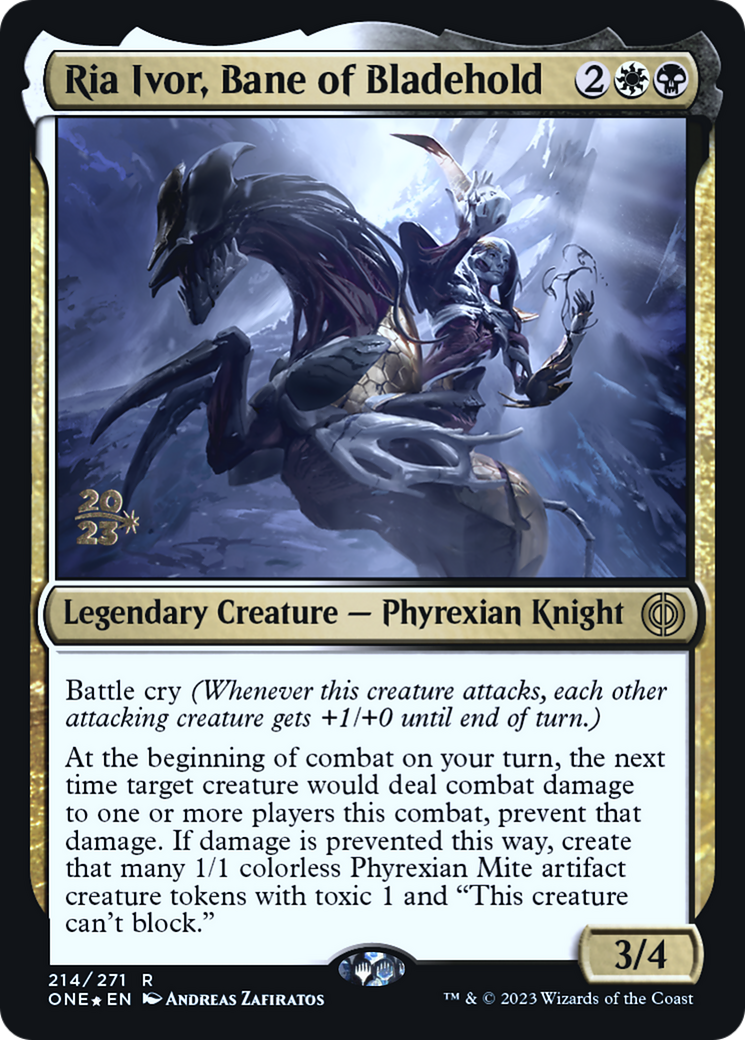 Ria Ivor, Bane of Bladehold [Phyrexia: All Will Be One Prerelease Promos] | Pegasus Games WI