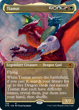 Tiamat (Borderless Alternate Art) [Dungeons & Dragons: Adventures in the Forgotten Realms] | Pegasus Games WI