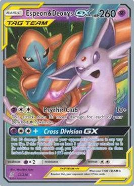 Espeon & Deoxys GX (72/236) (Perfection - Henry Brand) [World Championships 2019] | Pegasus Games WI