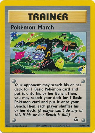 Pokemon March (102/111) [Neo Genesis Unlimited] | Pegasus Games WI