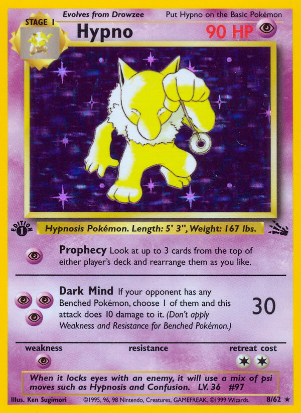 Hypno (8/62) [Fossil 1st Edition] | Pegasus Games WI