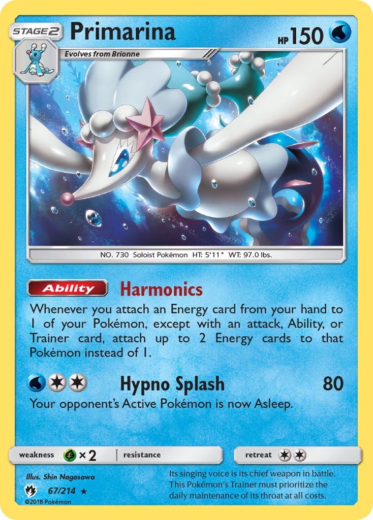 Primarina (67/214) [Sun & Moon: Lost Thunder] | Pegasus Games WI