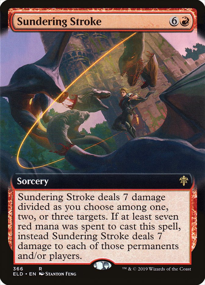 Sundering Stroke (Extended Art) [Throne of Eldraine] | Pegasus Games WI
