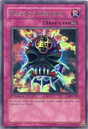 Mask of Restrict [LON-018] Ultra Rare | Pegasus Games WI