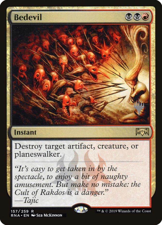 Bedevil (Promo Pack) [Ravnica Allegiance Promos] | Pegasus Games WI