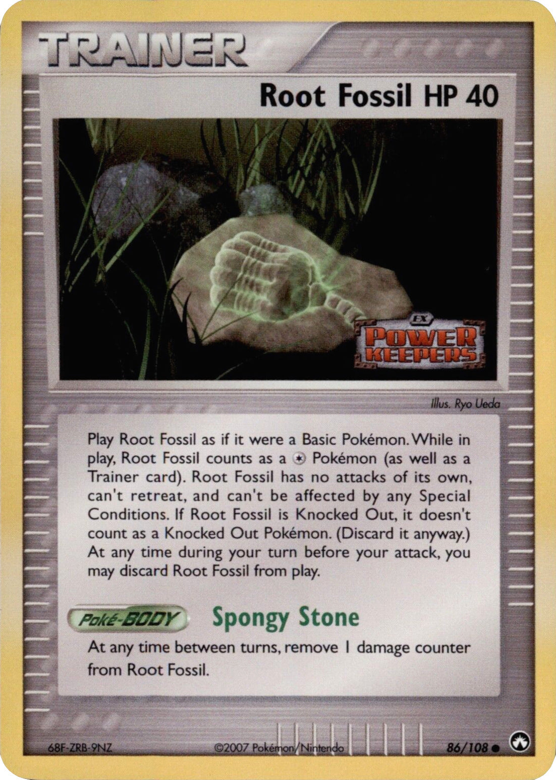 Root Fossil (86/108) (Stamped) [EX: Power Keepers] | Pegasus Games WI