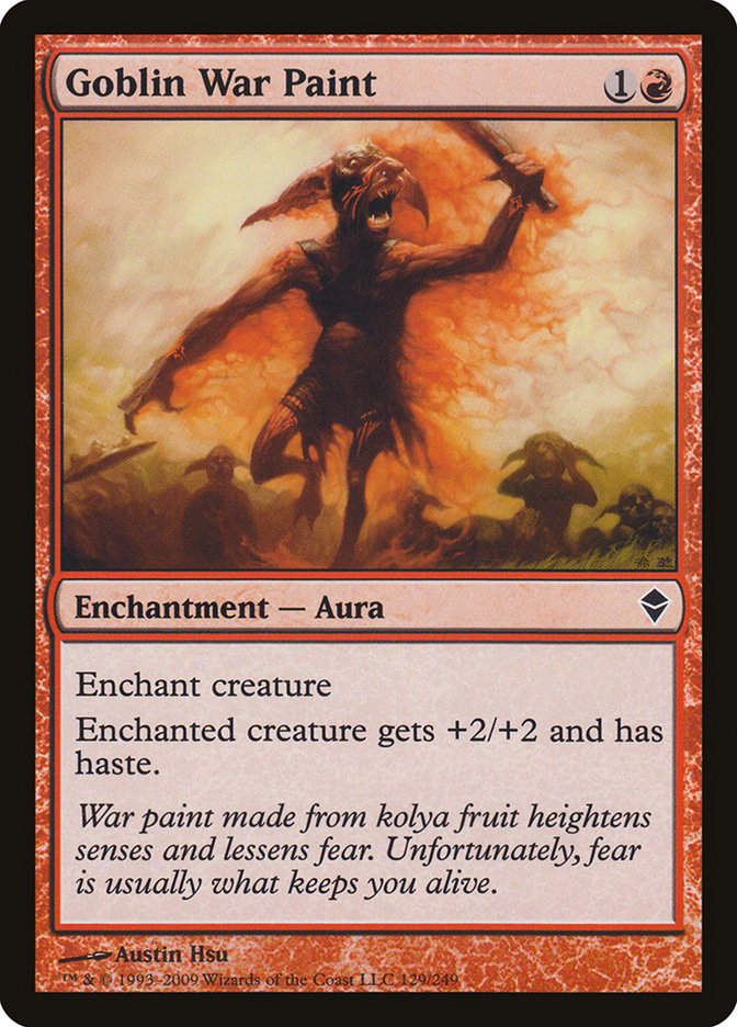 Goblin War Paint [Zendikar] | Pegasus Games WI