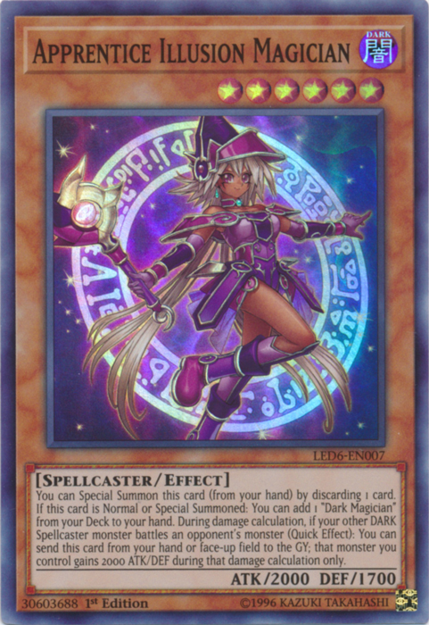 Apprentice Illusion Magician [LED6-EN007] Super Rare | Pegasus Games WI