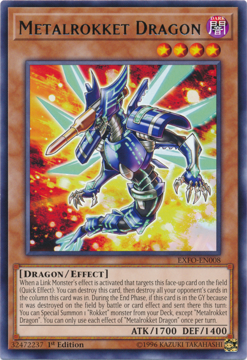 Metalrokket Dragon [EXFO-EN008] Rare | Pegasus Games WI