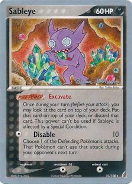 Sableye (10/100) (Intimidation - Tristan Robinson) [World Championships 2008] | Pegasus Games WI