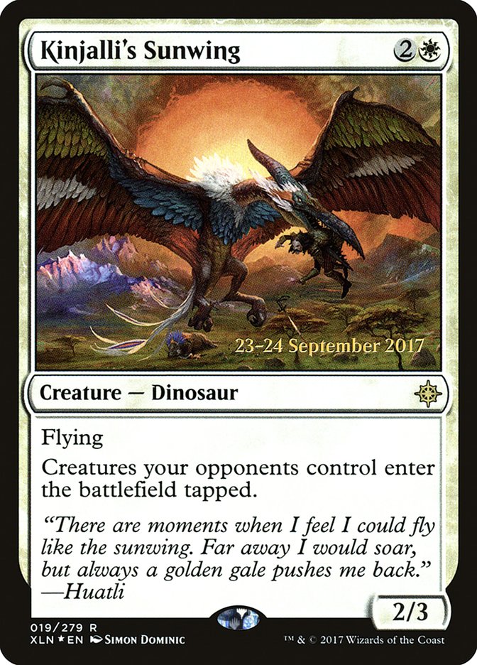 Kinjalli's Sunwing [Ixalan Prerelease Promos] | Pegasus Games WI