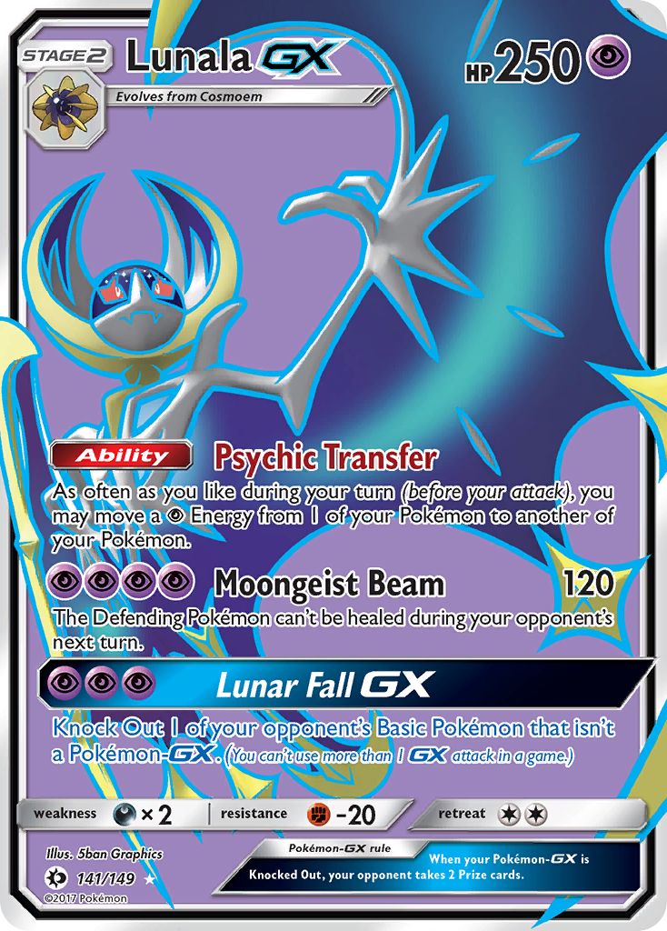 Lunala GX (141/149) [Sun & Moon: Base Set] | Pegasus Games WI